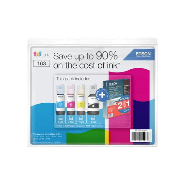 Epson 103 Ink Bundle - 4 Ink And Paper.