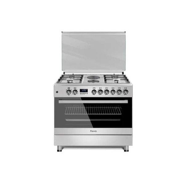 Ferre 4 Gas 2 Electric Burner Electric Oven - Stainless Steel.