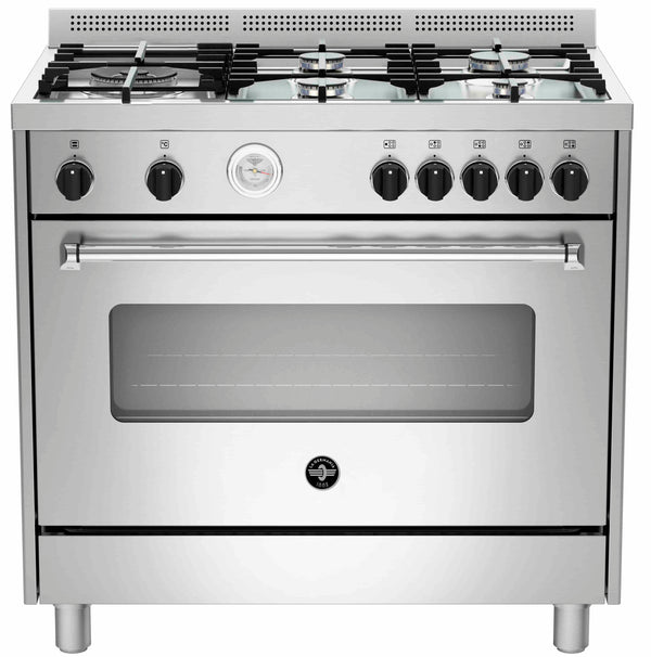 La Germania America 90cm Gas Hob & Gas Oven / Gas Grill - Stainless Steel