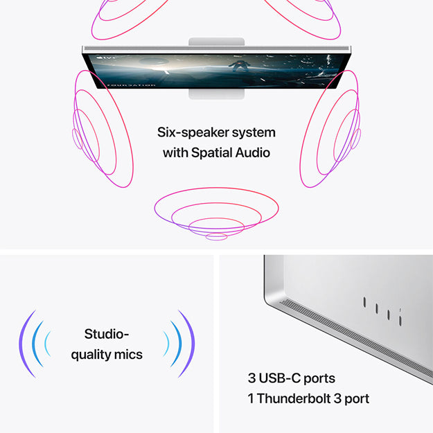 Apple 27 inch Studio Display Standard Glass (Tilt & Height Adjustable).