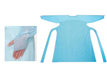 Disposable Pe Apron With Sleeves.
