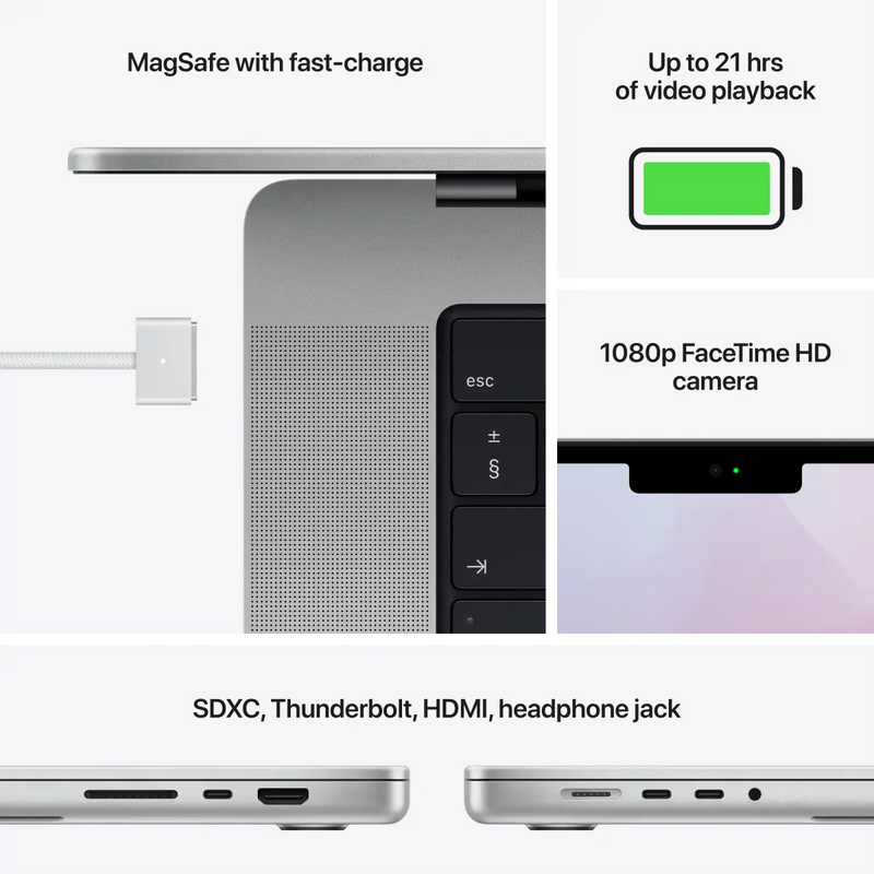 MacBook Pro 16-inch | Apple M1 Pro chip | 1TB SSD - Silver.