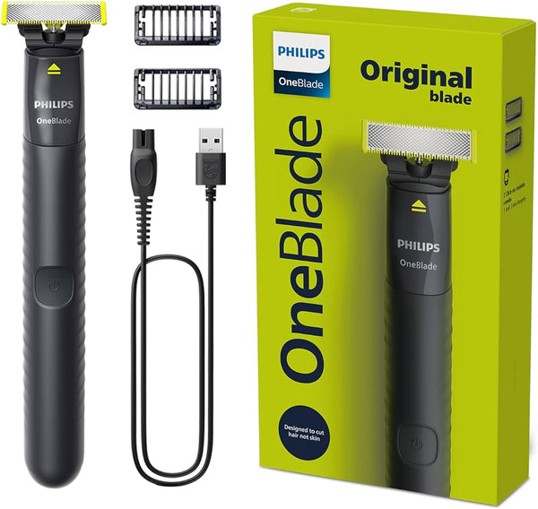 Philips OneBlade, 45 min run time/8hour charging (NiMH, Adaptor), Original blade, Stubble combs comb (1,3,5 mm)