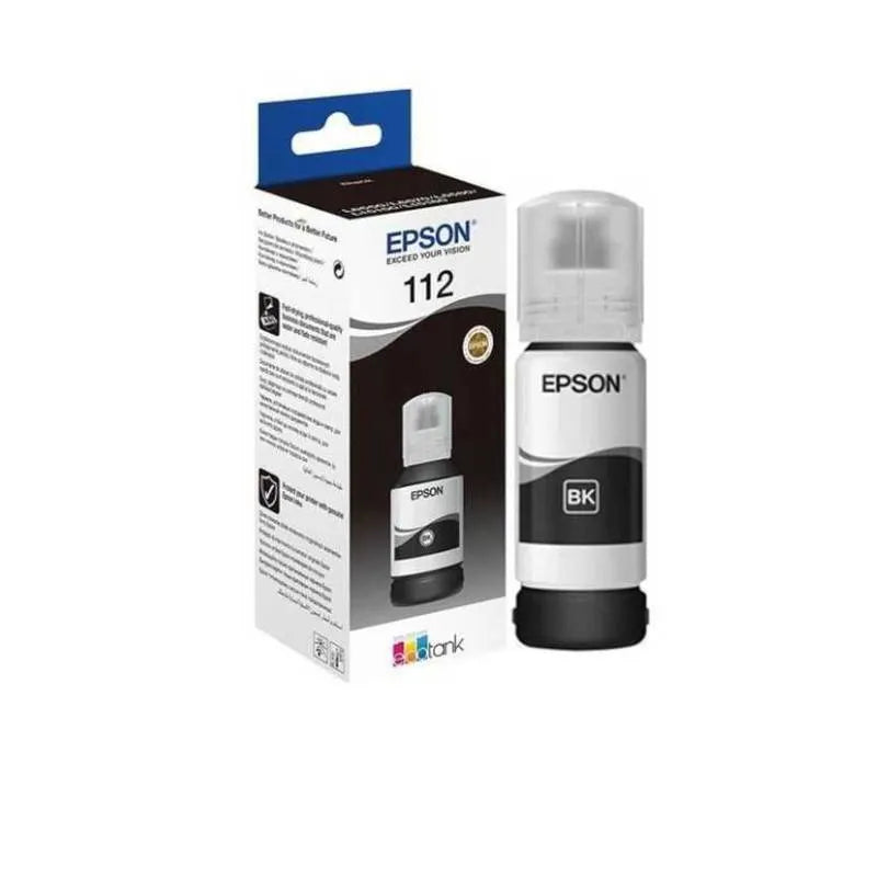 EPSON 112 EcoTank Pigment Black ink bottle