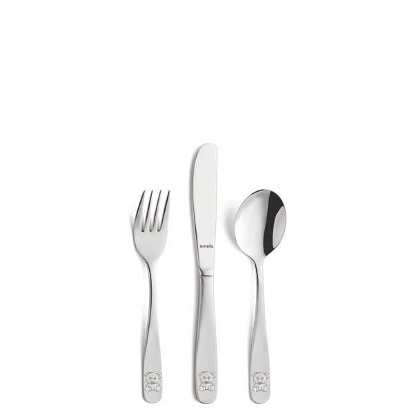 Teddy Kiddies Cutlery 3pce Set.