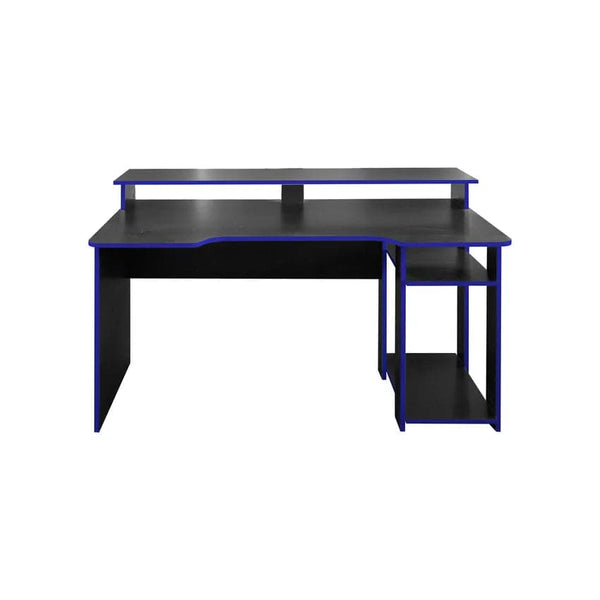 Linx Gaming Monitor Desk - Black / Blue.