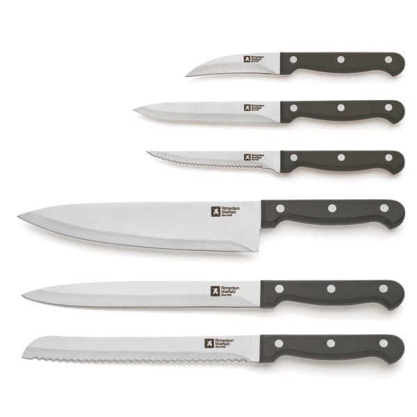 Richardson Sheffield Artisan 6 pce Knife Set Wood.