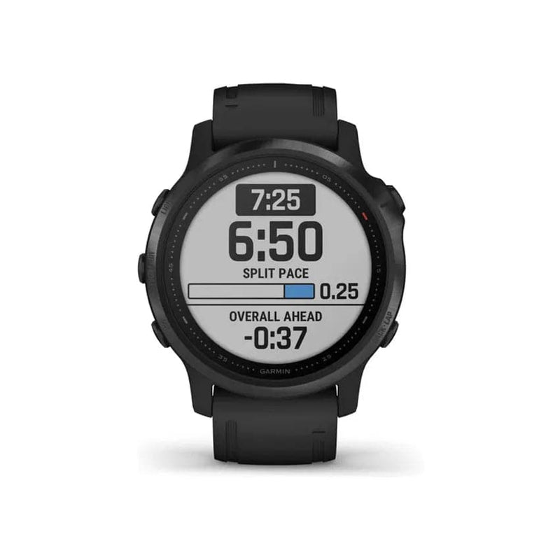 Garmin Fēnix® 6s Pro 42mm Standard Edition - Black With Black Band.