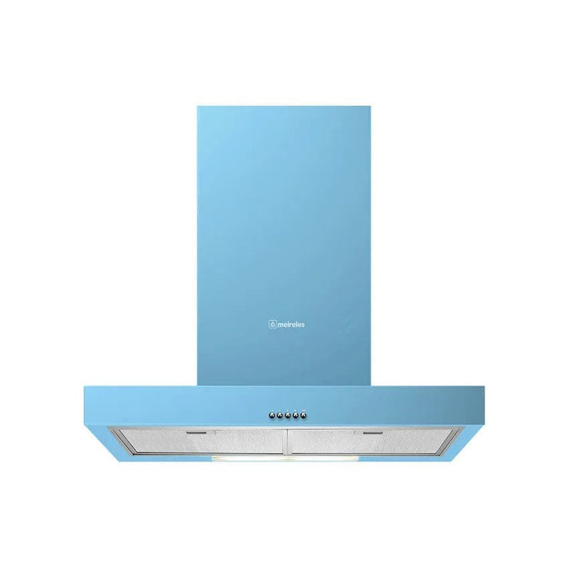 Meireles 90cm Wall Mount Cooker Hood - Powder Blue.