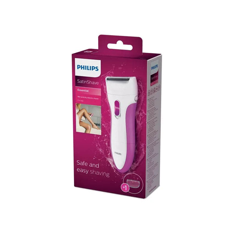 Philips Satinshave Essential Wet And Dry Electric Shaver - Pink/white.