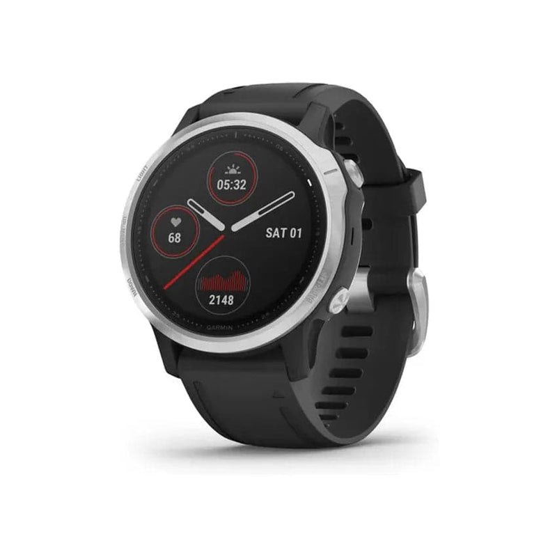 Garmin Fēnix® 6s 42mm Standard Edition - Silver With Black Band.