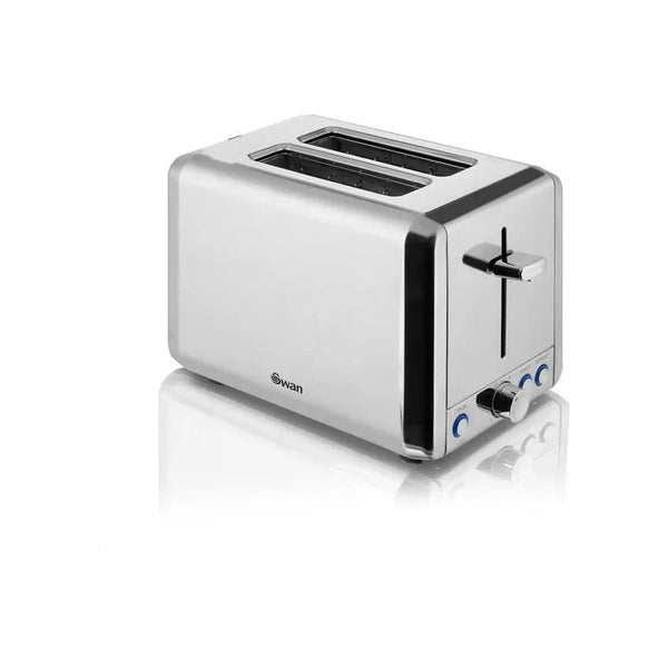 Swan Classic 2 Slice Toaster - Polished Stainless Steel.