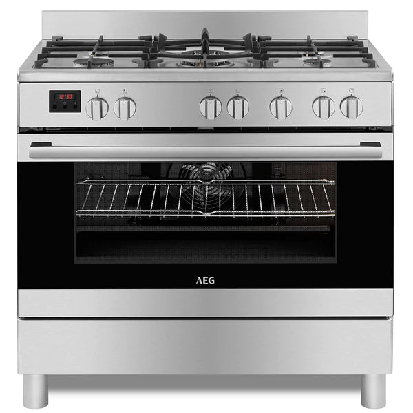 AEG Free Standing Cooking 90cm Gas / Electric FSC with indicator lamp
