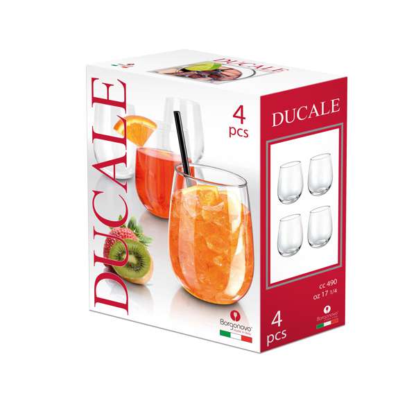 Ducale Stemless 490ml 4pck.