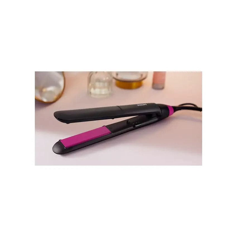 Philips Straightcare Essential Thermoprotect Straightener - Black/pink.