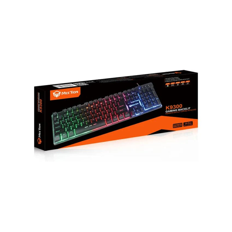 Meetion Colourful Rainbow Backlit Gaming Keyboard.