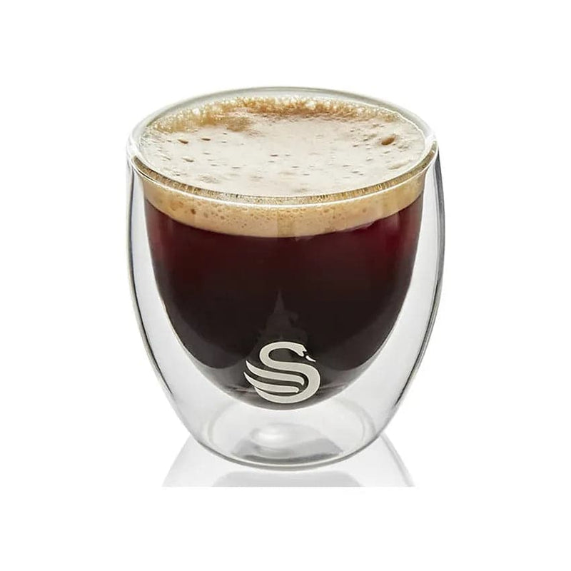 Swan 4 X 100 Ml Espresso Double Wall Glasses.