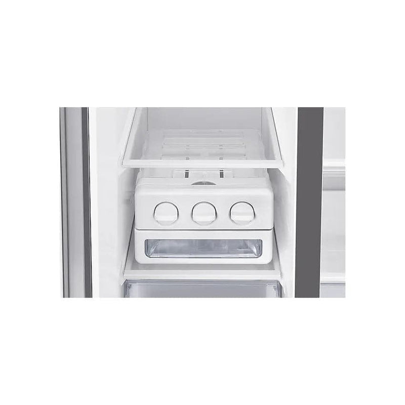 Samsung 647L Side By Side Fridge With Space Max Technology - Matt Silver.