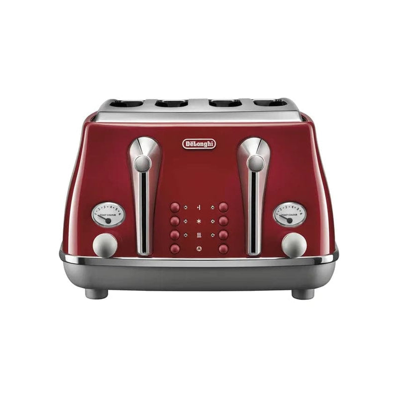 De'longhi Icona Capitals 4 Slice Toaster - Tokyo Red.