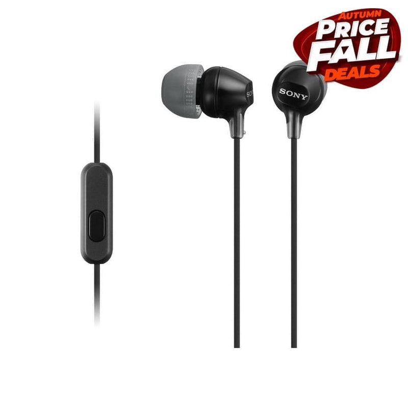 Sony Mdr-ex15ap Inear Earphone With Mic - Black.