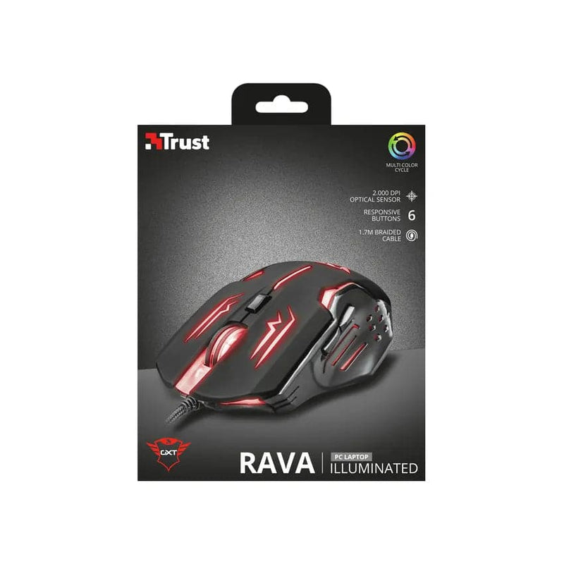 Trust Gaming Gxt 108 Rava Illted Gaming Mouse.