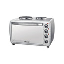 Swan 28L Compact Oven With Two Hotplates.