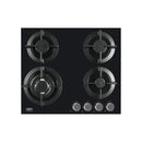 Defy 60cm Slimline Gas On Glass Hob With Wok - Black.