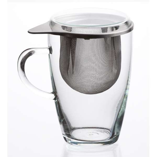 Simax Tea Glass With Metal Strain.