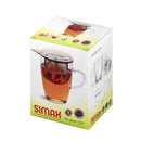 Simax Tea Glass With Metal Strain.