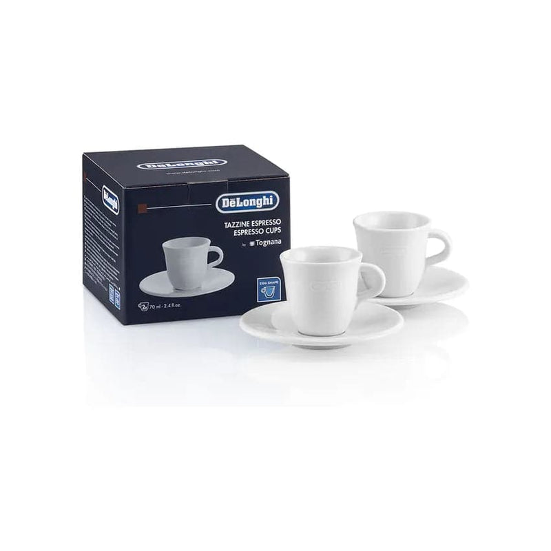 De'longhi Porcelain Espresso Cups And Saucers.