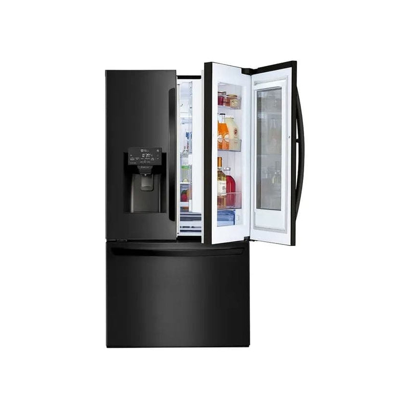 LG 624L Instaview™ French Door Fridge - Matte Black.