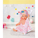 Baby Born Bath Hooded Towel Set.
