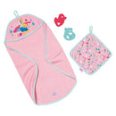 Baby Born Bath Hooded Towel Set.