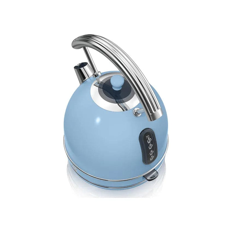 Swan Retro Dome Cordless Kettle & 2 Slice Toaster - Blue.