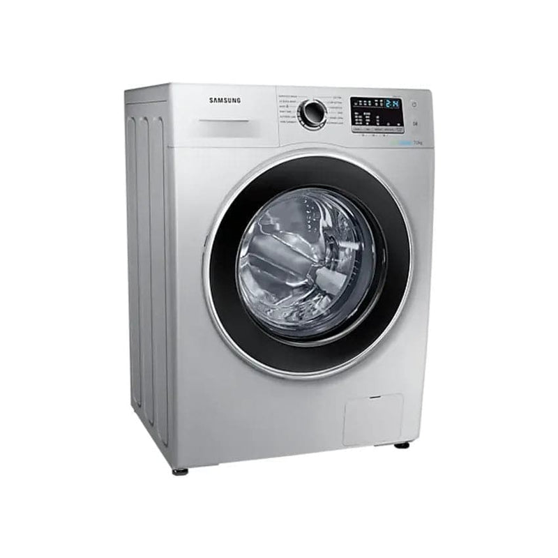 Samsung 7kg Front Loader Washing Machine With Eco Bubble - Silver.