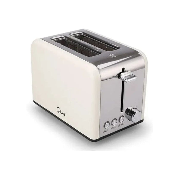 Midea 2 Slice Toaster With Toaster Rack - Cream.