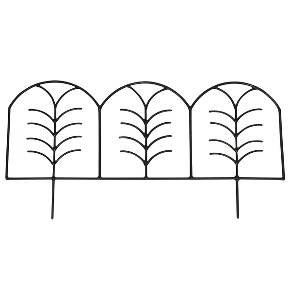 Metal Border Edging - Leaf Design.