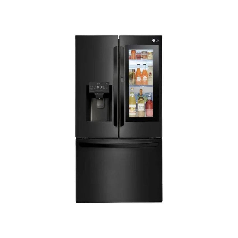 LG 624L Instaview™ French Door Fridge - Matte Black.