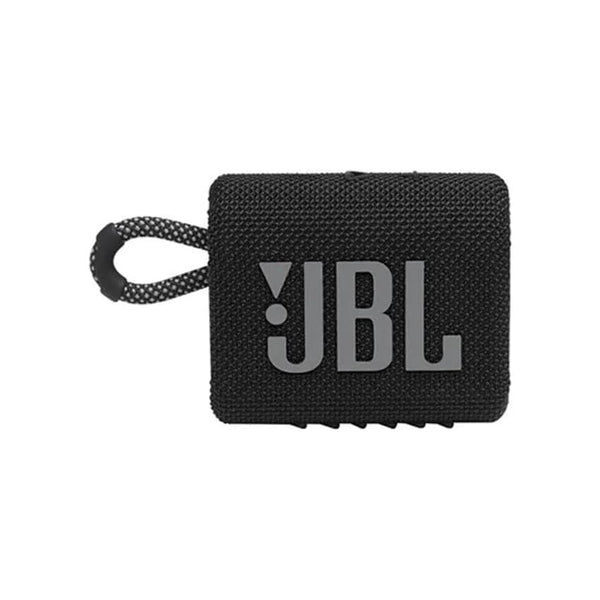 JBL Go 3 Portable Waterproof Bluetooth Speaker - Black.