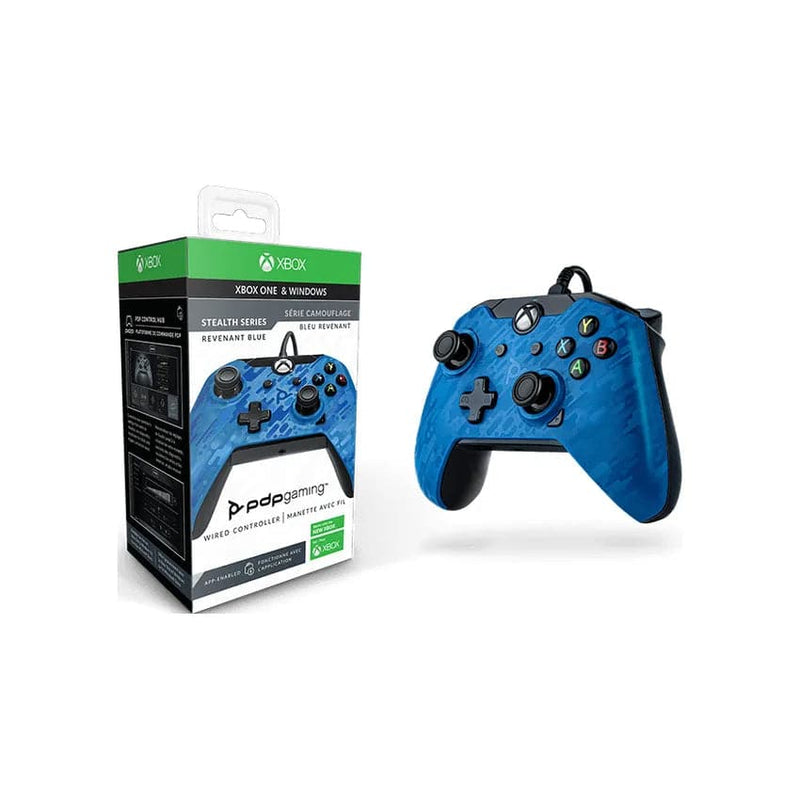 Xb One Pdp Wired Controller - Blue Camo (Revenant).