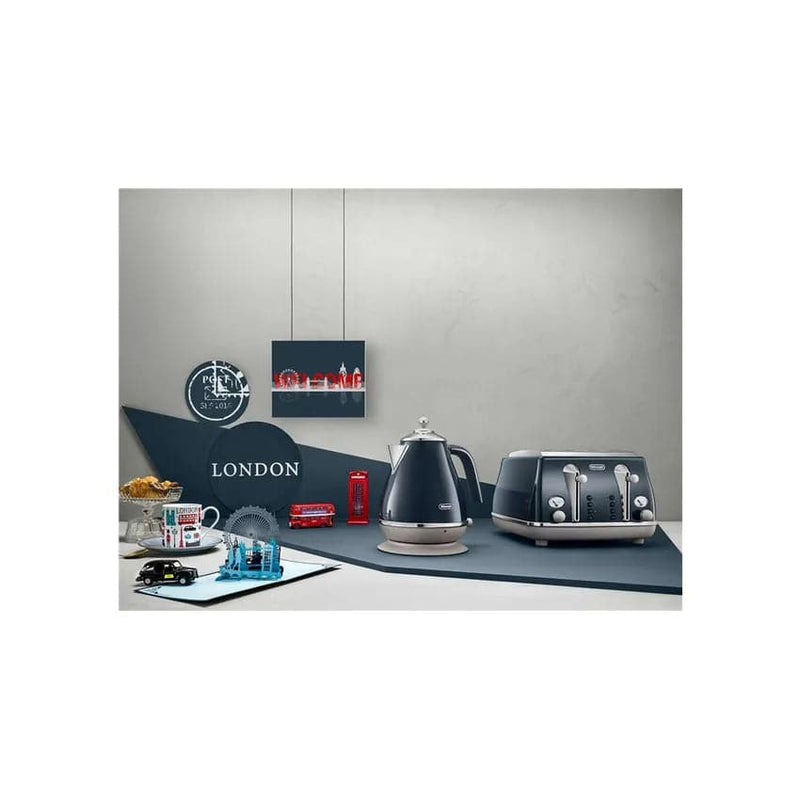 De'longhi Icona Capitals 4 Slice Toaster - London Blue.