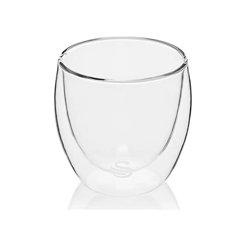 Swan 4 X 250ml Cappuccino Double Wall Glasses.