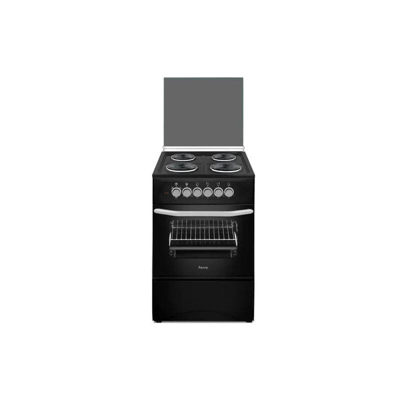 Ferre 50cm 4 Electric Burner Electric Oven - Black.