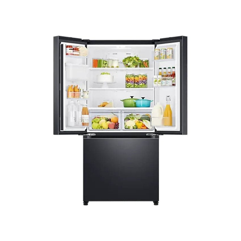 Samsung 470L Net Frost Free French Door Fridge - Gentle Black.