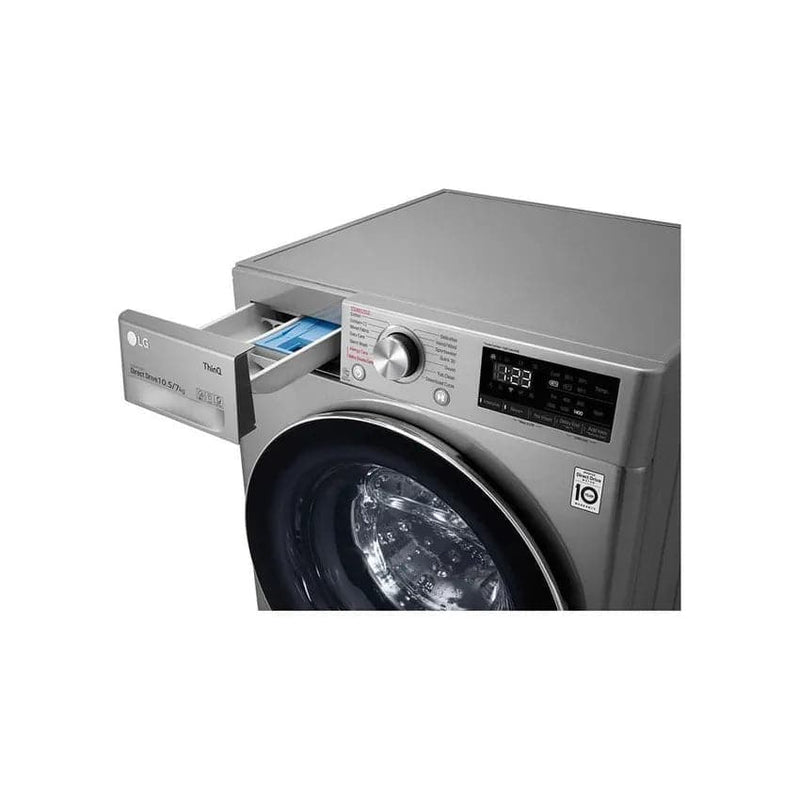 LG 10.5kg Wash / 7kg Dry Ai Dd Washer Dryer Combo - Silver Vivace.