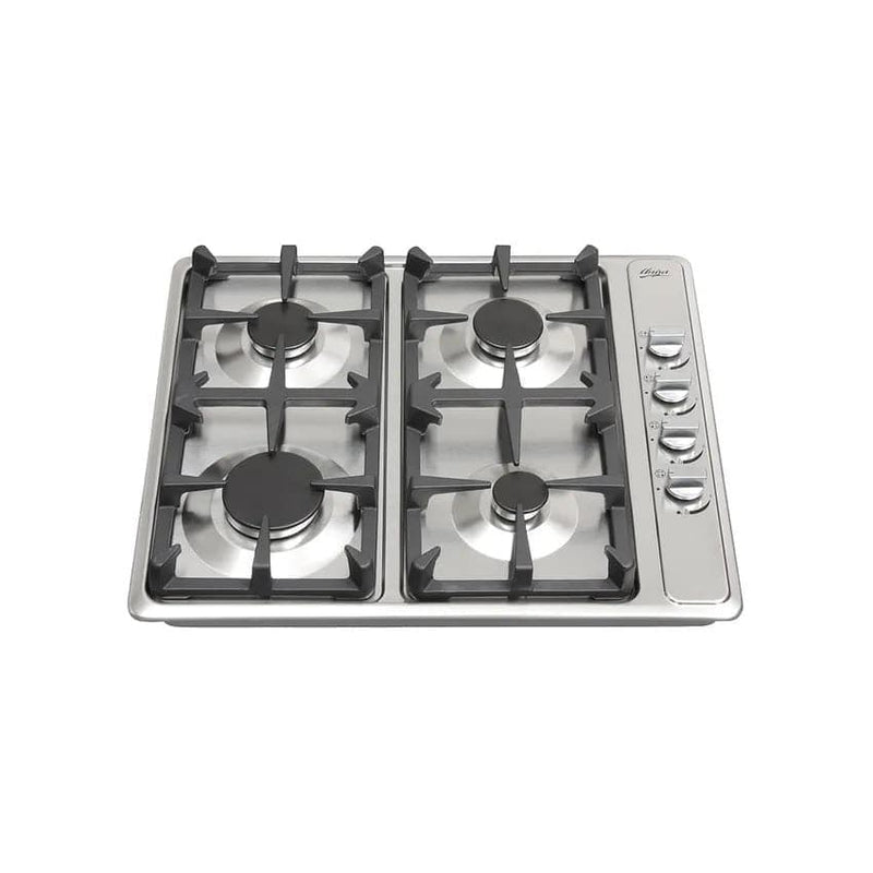 Univa 4 Burner Gas Hob - Stainless Steel.