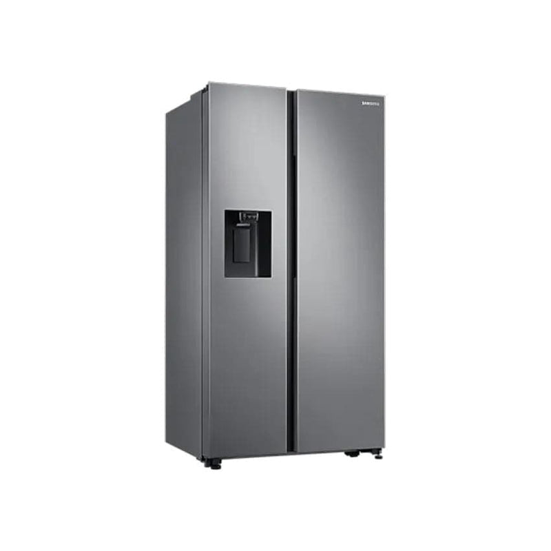 Samsung 617L 2 Door Frost Free Side By Side Fridge With Ice Dispenser - Gentle Silver.