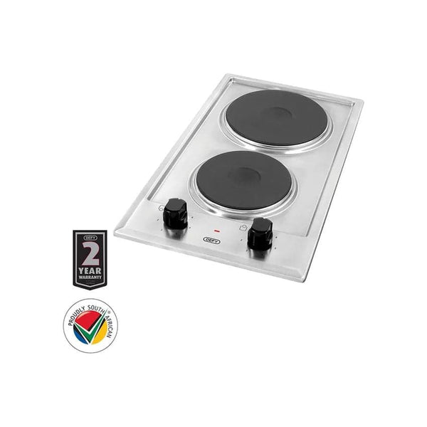 Defy 2 Plate Domino Solid Hob.