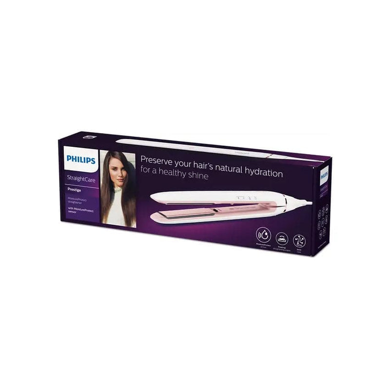 Philips Moistureprotect Straightener - Pearl White & Rose Gold.