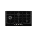 Falco 90cm Glass Gas Hob - Black.
